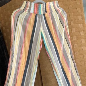 O’Neill Smocked Waist Striped Pants